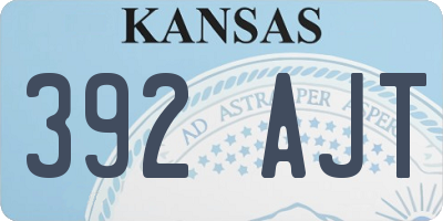 KS license plate 392AJT
