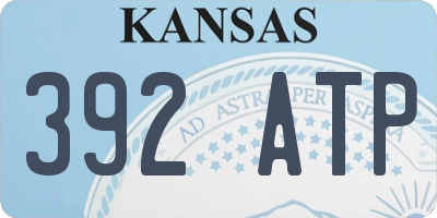 KS license plate 392ATP