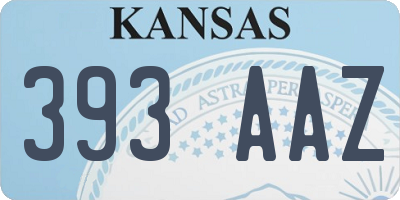 KS license plate 393AAZ
