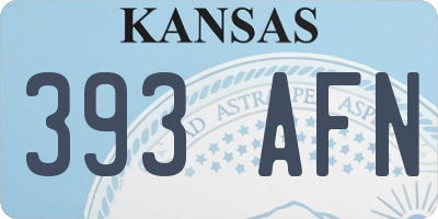 KS license plate 393AFN