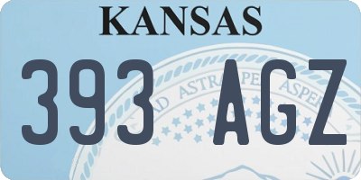 KS license plate 393AGZ