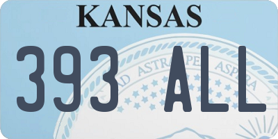 KS license plate 393ALL