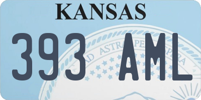 KS license plate 393AML