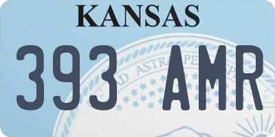 KS license plate 393AMR