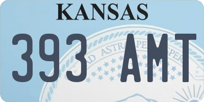 KS license plate 393AMT