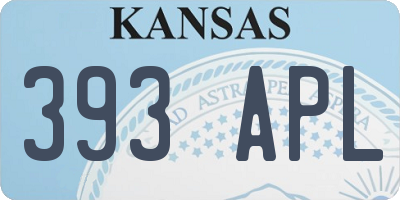 KS license plate 393APL
