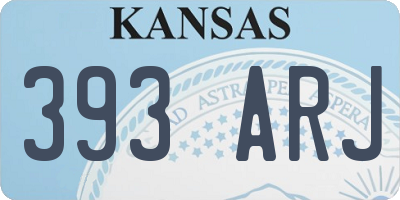KS license plate 393ARJ