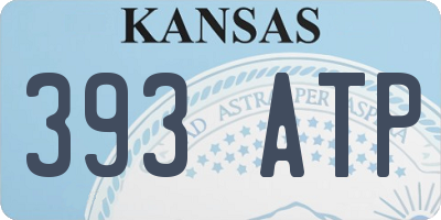 KS license plate 393ATP