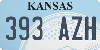 KS license plate 393AZH