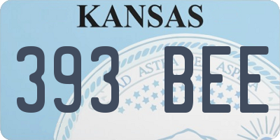 KS license plate 393BEE