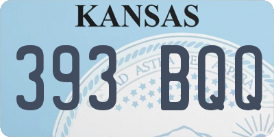 KS license plate 393BQQ
