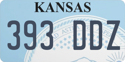 KS license plate 393DDZ