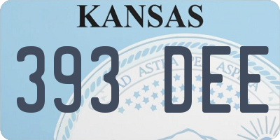 KS license plate 393DEE