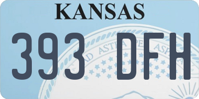 KS license plate 393DFH