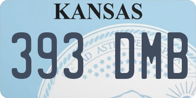 KS license plate 393DMB
