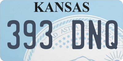 KS license plate 393DNQ