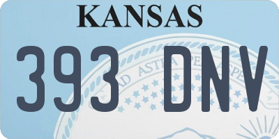 KS license plate 393DNV