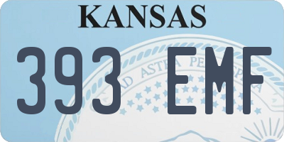 KS license plate 393EMF