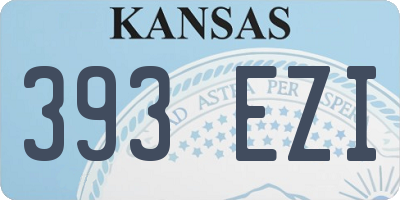 KS license plate 393EZI