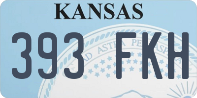KS license plate 393FKH