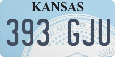 KS license plate 393GJU