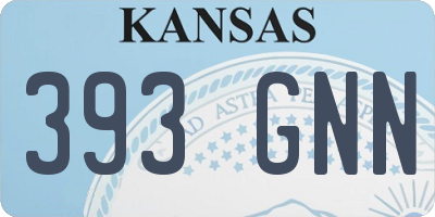 KS license plate 393GNN