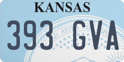 KS license plate 393GVA