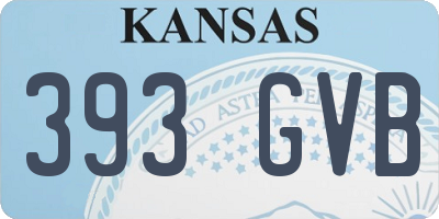 KS license plate 393GVB