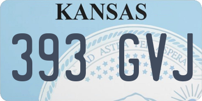 KS license plate 393GVJ