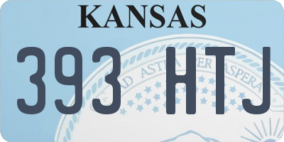 KS license plate 393HTJ