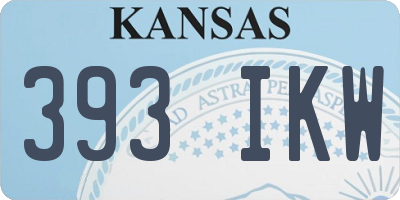 KS license plate 393IKW