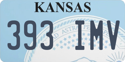 KS license plate 393IMV