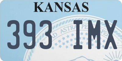 KS license plate 393IMX