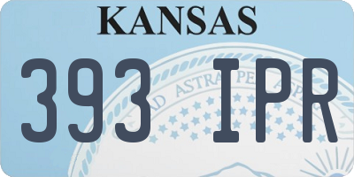 KS license plate 393IPR