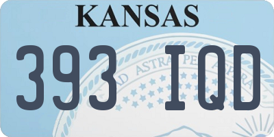 KS license plate 393IQD