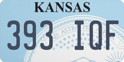 KS license plate 393IQF