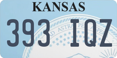 KS license plate 393IQZ
