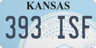 KS license plate 393ISF