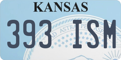 KS license plate 393ISM