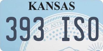 KS license plate 393ISO