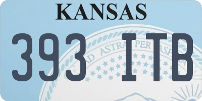 KS license plate 393ITB