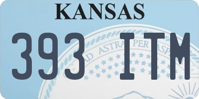 KS license plate 393ITM