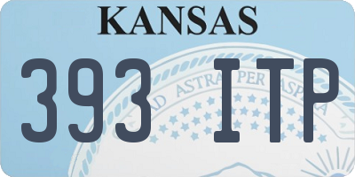 KS license plate 393ITP