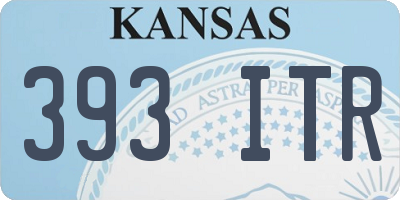 KS license plate 393ITR
