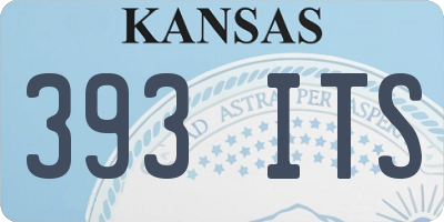 KS license plate 393ITS