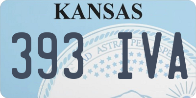 KS license plate 393IVA