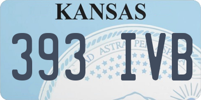 KS license plate 393IVB