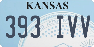 KS license plate 393IVV