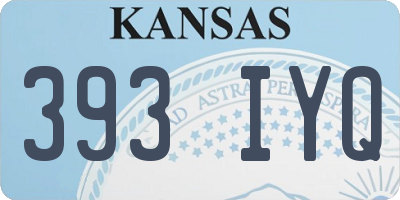KS license plate 393IYQ