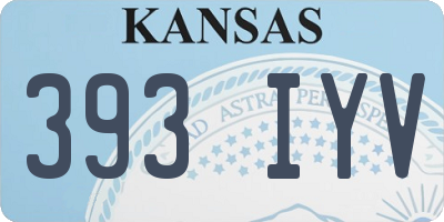 KS license plate 393IYV